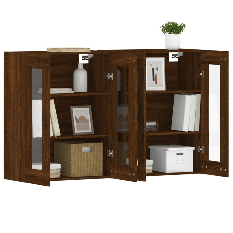 Messai Bathroom Storage, Brown Oak