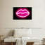 Shuttleworth Neon Lips Pink On Black-107841328