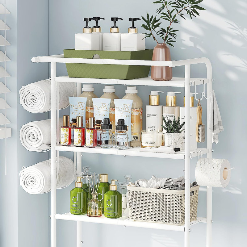 Rangement autoportant au-dessus de la toilette en métal Maccarthy