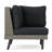 Tahiti Sofa Set Corner+Table - Brown