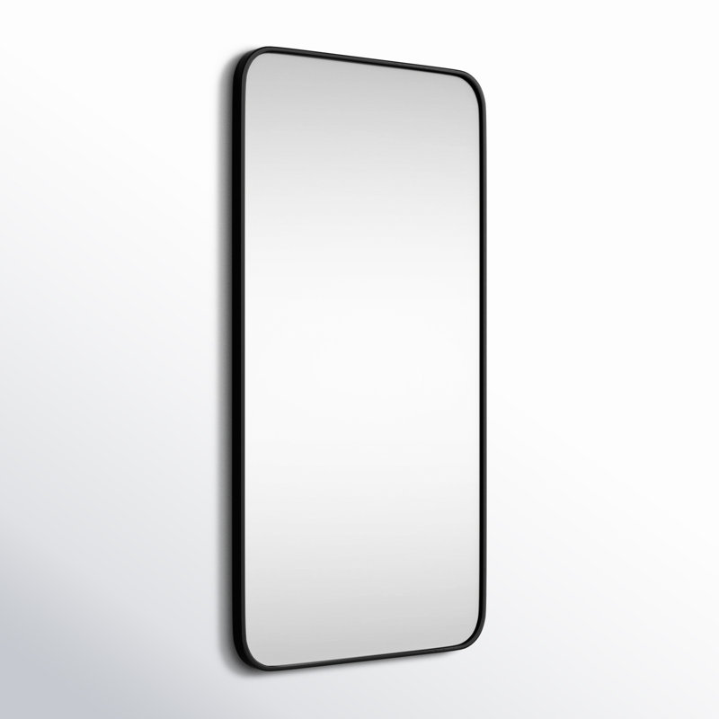 Miroir mural Sabine, Noir, 36 po x 18 po