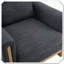 Fauteuil rembourré en tissu Harmonia Home Stylish Seating-1386044683