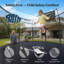 Trampoline noir Acwarm Home 2026 12Ft - 1500Lbs, Astm, avec ensemble de basketball léger à DEL, filet, échelle et coussin-127663364