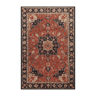 Machine Washable Persian Brown Area Rug
