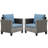 8 - Person Patio Conversation Set with Cushions-1086895986