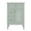 Meuble-lavabo 24 po avec lavabo, meuble-lavabo simple avec 1 tiroir rabattable, 2 tiroirs, tablettes de porte et tablette réglable-780875273