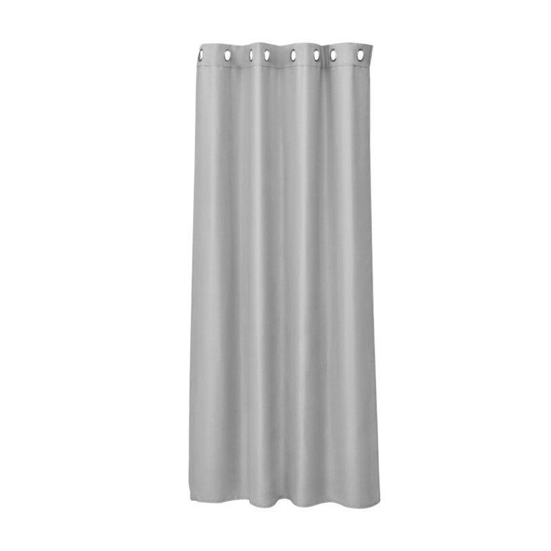 Blackout Curtain Single Panel, 132cm Width x 244cm Drop, Grey