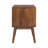 Emet Semi-Assembled Solid Wood 2-Drawer Nightstand-254005863