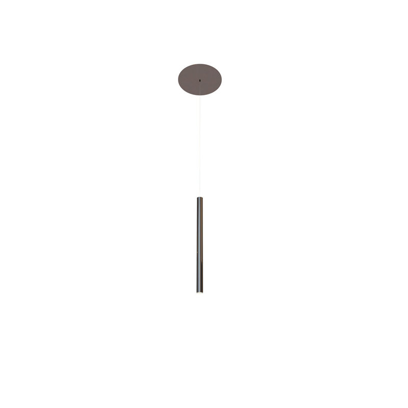 Lungo Pendant, Dark Reflex, 1"W x 15.5"H