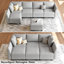 Canapé-lit modulaire convertible Aurora Chenille-106913435-106913481