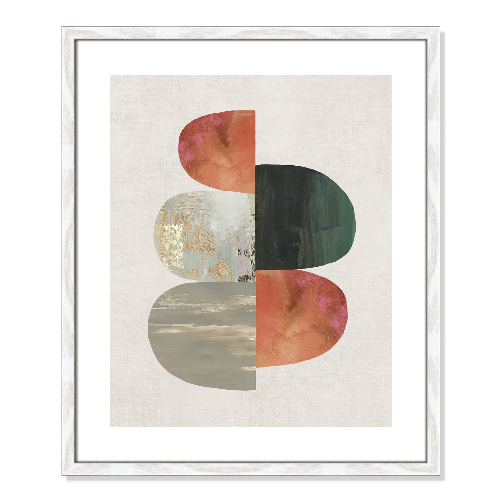 Evolving Energy II by Tom Reeves - Print, Framed Print, 25.5" H x 21.5" W, White Wood
