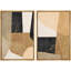 «Modern Geometric Minimalist Abstract Shape», 2 pièces sur toile-99016215-99016216