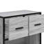60cm W Metal Bedside Table-2140315958