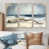 Toile naturelle avec cadre flottant