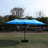 Convenient Patio Umbrella With And Stable Base - Blue 15X9ft Rectangular Rust Resistance