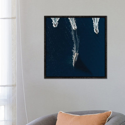 The Pursuit by Marc Pelissier - Floater Frame Print on Canvas