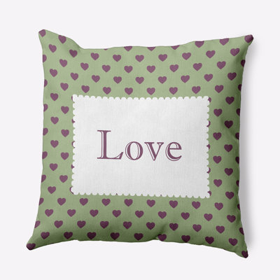 Love Decorative Throw Pillow PHW1644GR41PU38