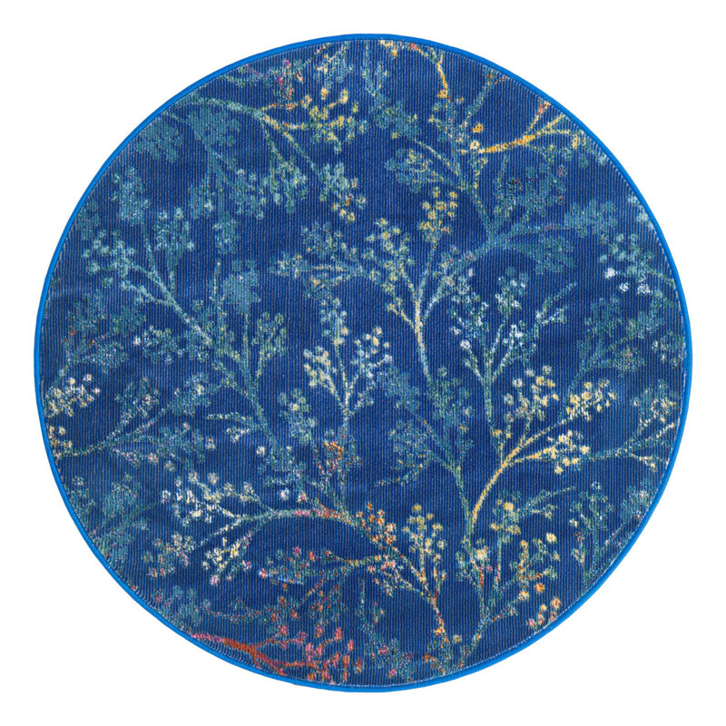 Antony Floral Indoor Rug, Round 3'3"