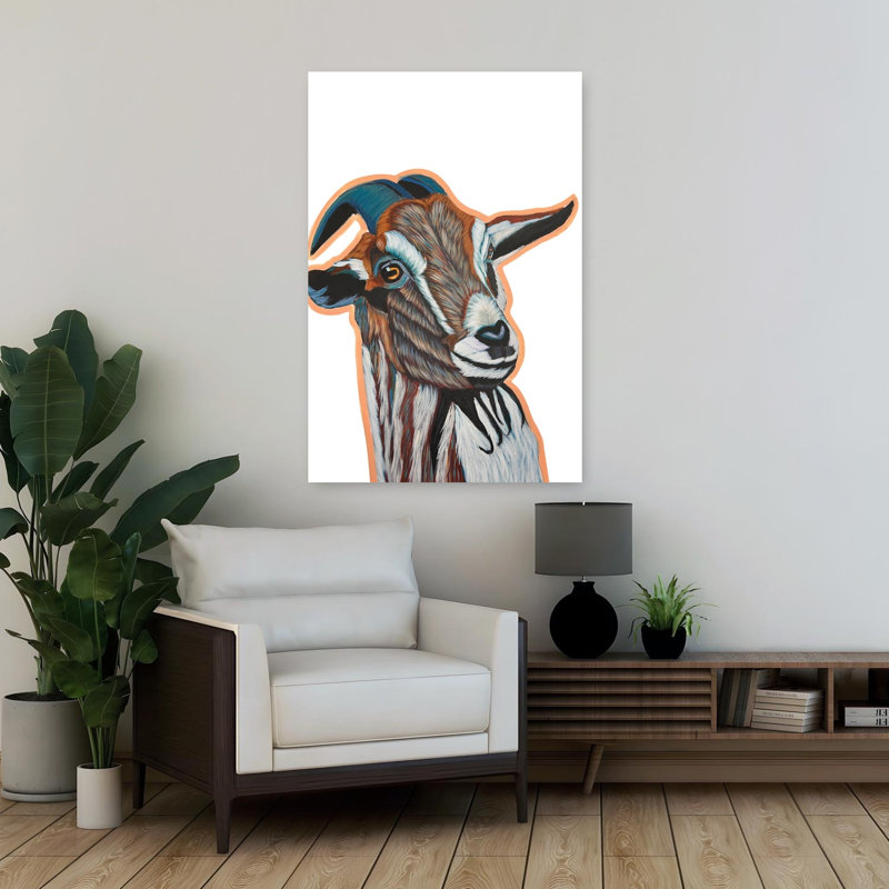 Jimmy Goat, art contemporain abstrait, H 36 po x l 24 po