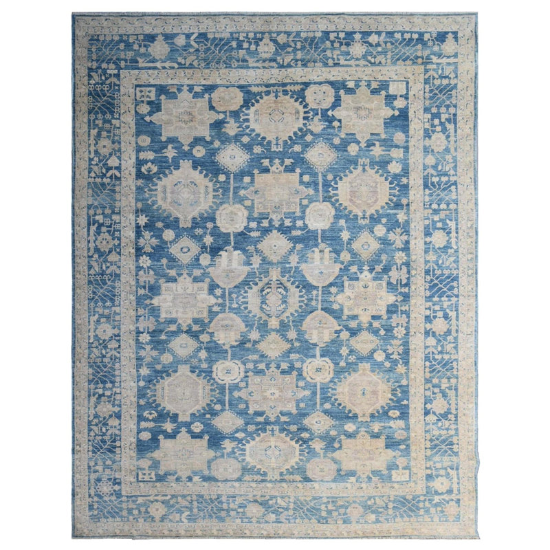 Tapis bleu nouvel âge New Turkmen