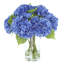 Hortensias Real Touch disposés dans un vase en verre-2041228938