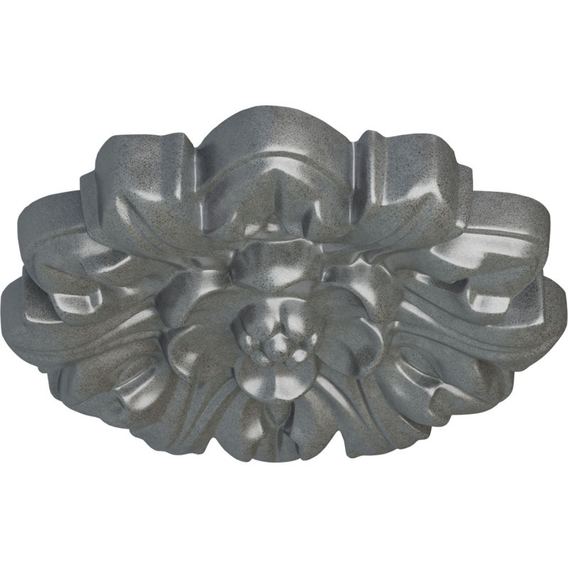 Médaillon de plafond Endurathane Maria, DE 9 5/8 po x P 1 1/8 po (convient aux auvents jusqu'à 1 3/4 po), finition de boue du Mississippi peinte à la main