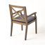 CHAISE DE SALLE À MANGER PERLA, 2PCS avec 2 coussins, gris