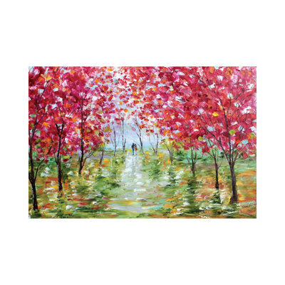 Spring Stroll by Karen Tarlton - Wrapped Canvas Painting