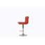 Tabouret de bar en rouge, chrome