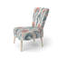 Chaise rembourrée Modern - Chaise d'appoint grise Mid-Century Arc Line-850259598