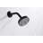 Ardua Collection Shower Trim Only: 4-Function 4" Round Shower Head, Single Handle Set & Rough-in Valve Included - Matte Black-92460976