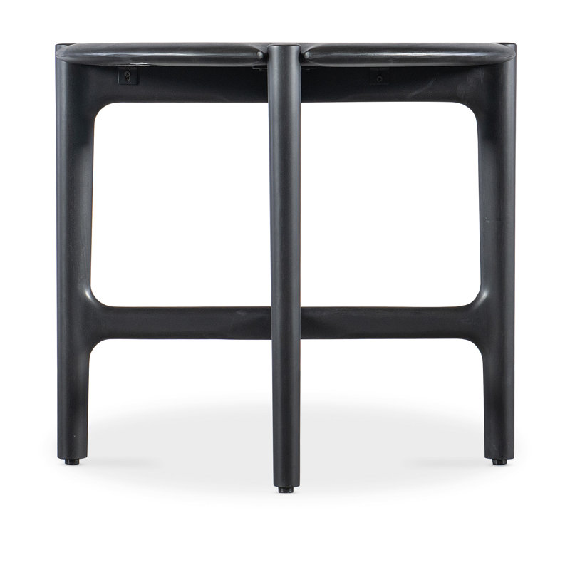Harlow Solid Wood End Table, Black