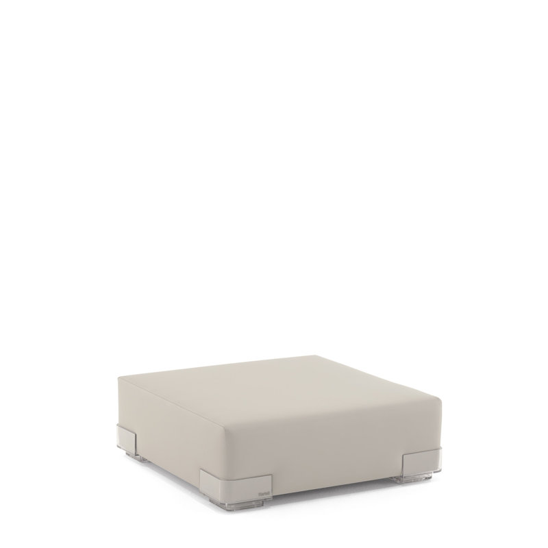 Plastics Tech Square Ottoman, Gray