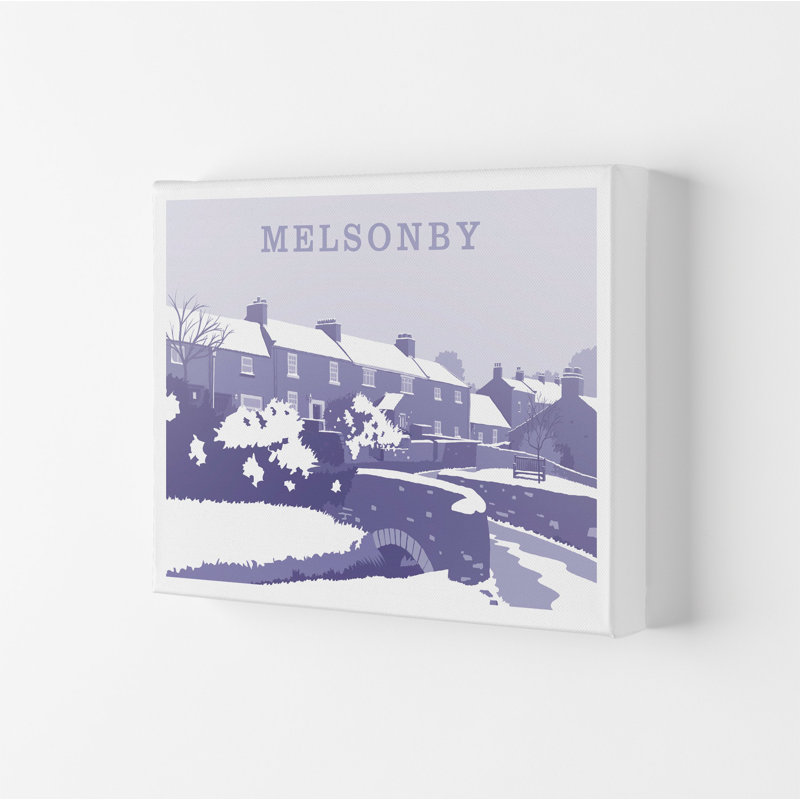Melsonby (Snow) 1 Piece Wall Art, 21cm H x 29.7cm W x 4cm D, Wrapped Canvas