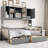 Wooden Daybed With 2 Drawers, And All-In-One Cabinet And Shelf-238133438-238133379