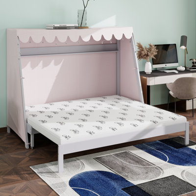 Lit maison avec lit gigogne, tente et tablette pour enfants, lit bas de style Montessori avec lumières DEL pour garçons et filles