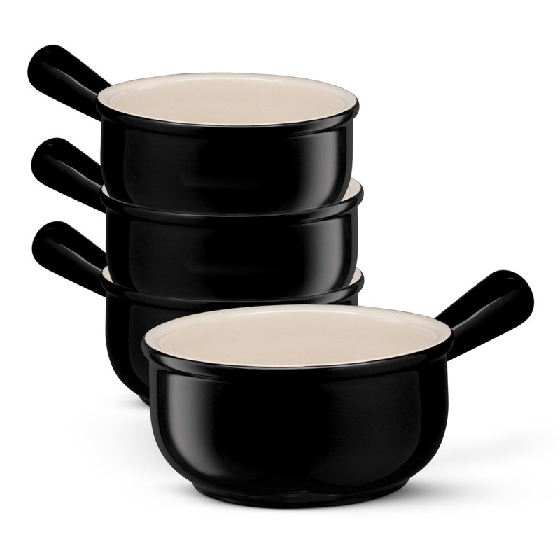 Kook 4 Piece Non-Stick Ceramic Bakeware Set, Black