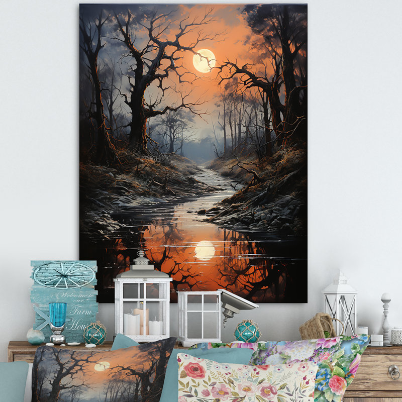 Moonlit Shadows In Winter I sur impression sur toile, Toile tendue, H 40 po x l 30 po x P 1,5 po
