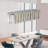 Modern Oval Crystal Ceiling Chandelier Luxury Home Decor Light Fixture (No Bulbs)