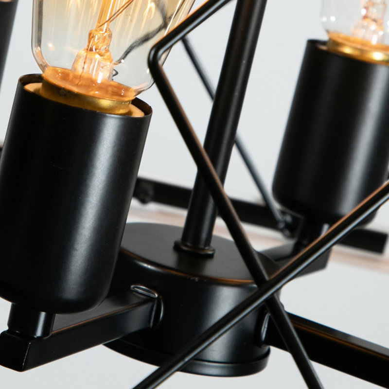 4 - Rustique pour le salon - ajoute de la chaleur et du style au luminaire suspendu traditionnel qui rehausse l'apparence de la pièce