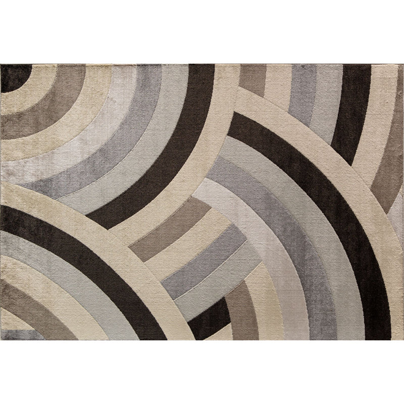 Tapis géométrique Vera Rain, Rectangle 2 pi x 4 pi