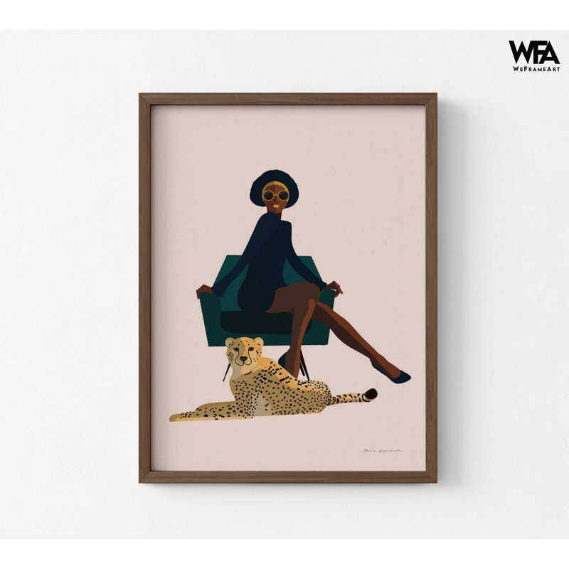 «Powerful Girl Boss», décoration de bureau, art mural fille, décoration de bureau, idée de décor de garde-robe, impression de félin