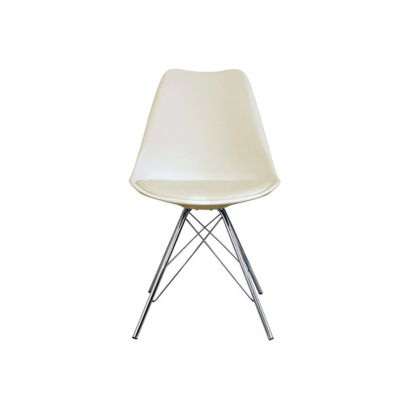 Topeka 45cm H Upholstered Side Chair, Ivory