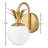 Ledell Gazala 1-Light Heritage Brass Bath Sconce