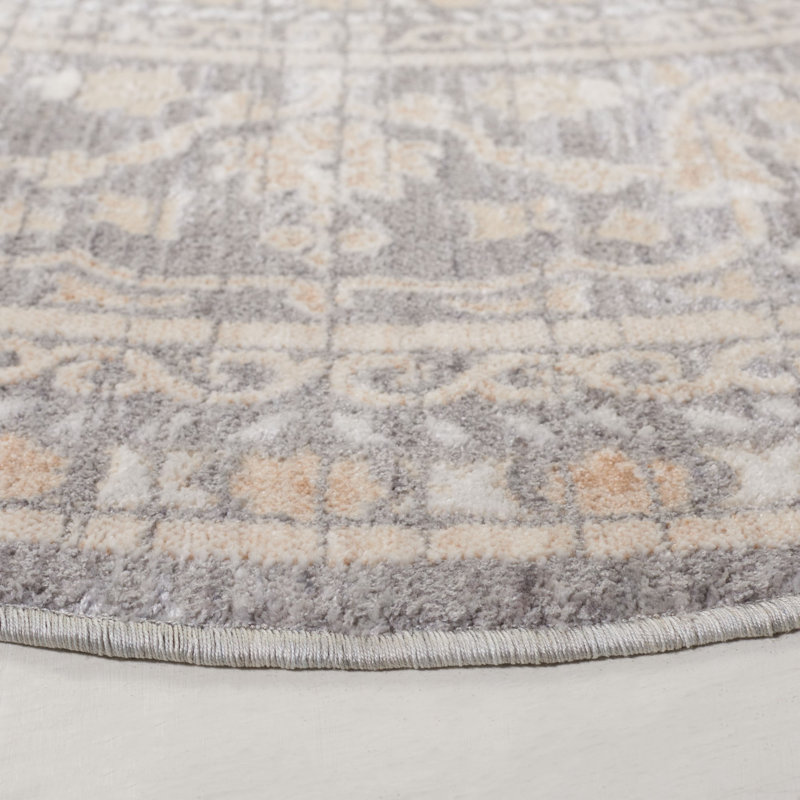 Roughton Performance Oriental Rug, Round 6'3"