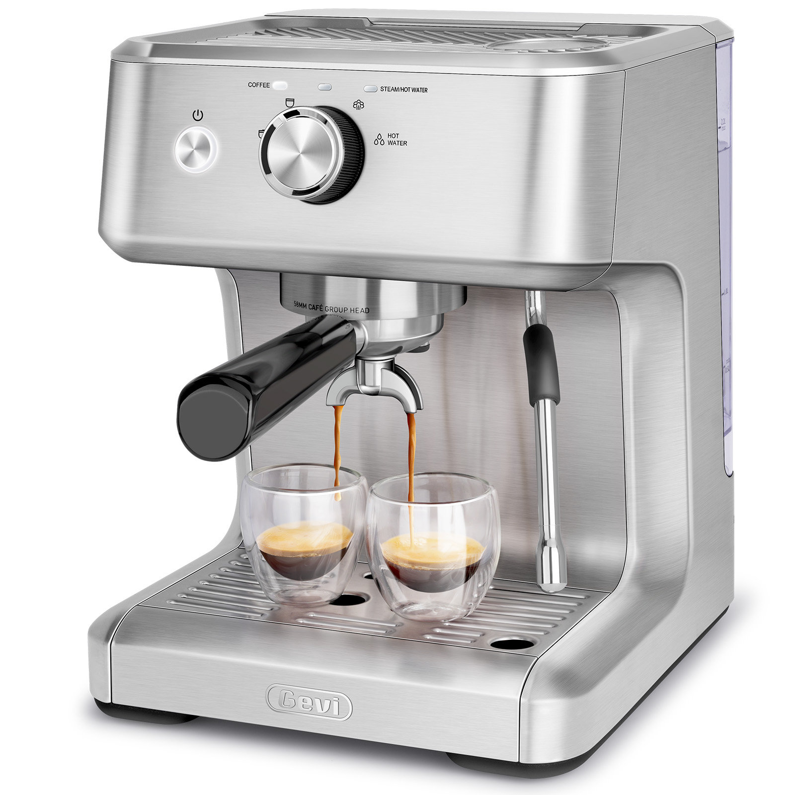 20 Bar Espresso Machine With Milk Frother - Automatic Coffee Maker For Cappuccino & Latte