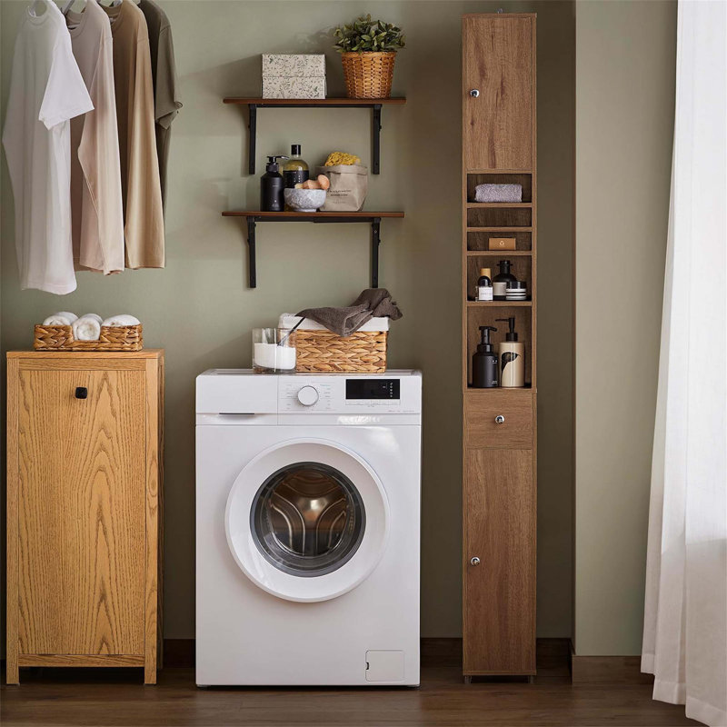 Aadhith Linen Cabinet, Walnut