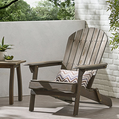 Chaise Adirondack rustique avec design pliable