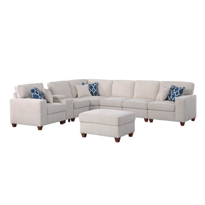 Rene Sectional Sofa With Ottoman