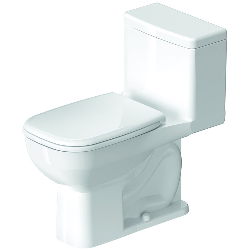 D-Code 1.28 GPF (Water Efficient) Elongated One-Piece Toilet with Hygieneglaze (Seat Not Included), Right-Hand